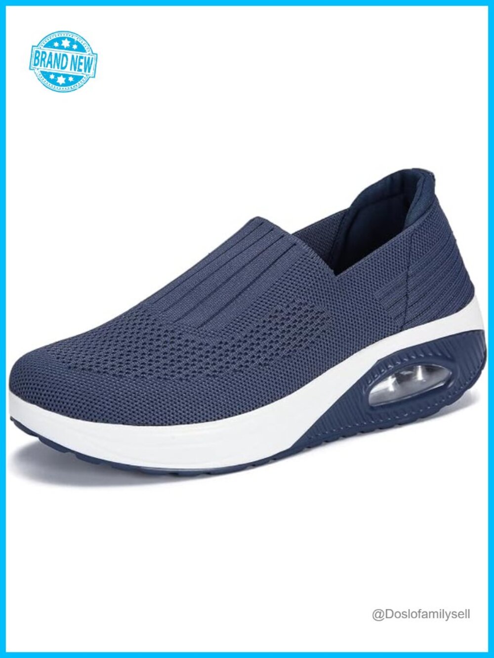 Women's Walking Sneakers with Air Cushion Platform Wedge Nurse Shoes Toning